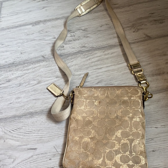 Coach Bags Coach Gold Crossbody Bag Poshmark